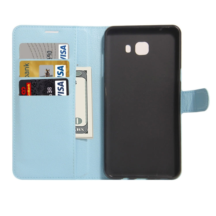 For Galaxy A7 (2017) Litchi Texture Horizontal Flip Leather Case with Holder & Card Slots & Wallet