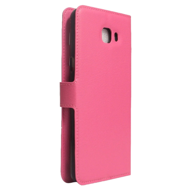 For Galaxy A7 (2017) Litchi Texture Horizontal Flip Leather Case with Holder & Card Slots & Wallet