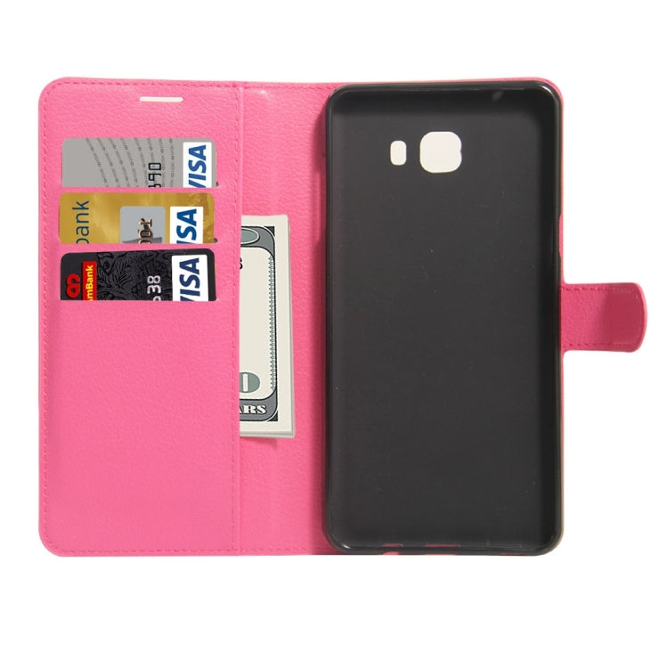 For Galaxy A7 (2017) Litchi Texture Horizontal Flip Leather Case with Holder & Card Slots & Wallet