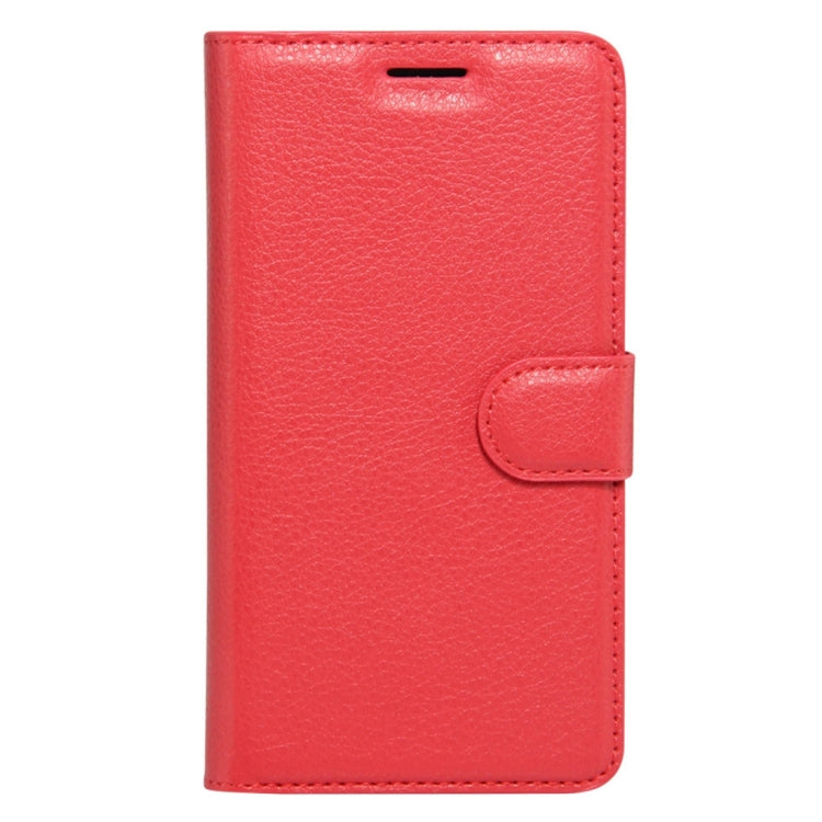 For Galaxy A7 (2017) Litchi Texture Horizontal Flip Leather Case with Holder & Card Slots & Wallet