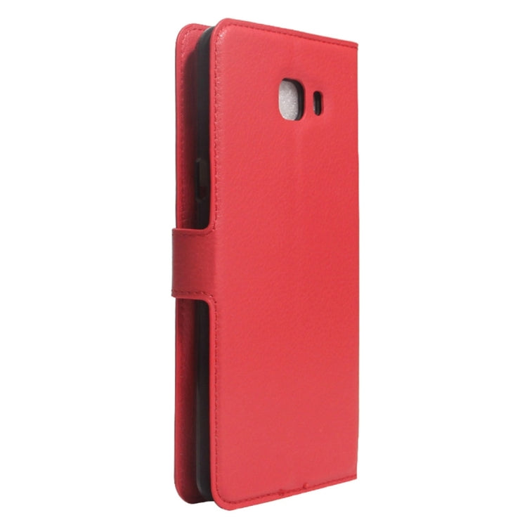 For Galaxy A7 (2017) Litchi Texture Horizontal Flip Leather Case with Holder & Card Slots & Wallet
