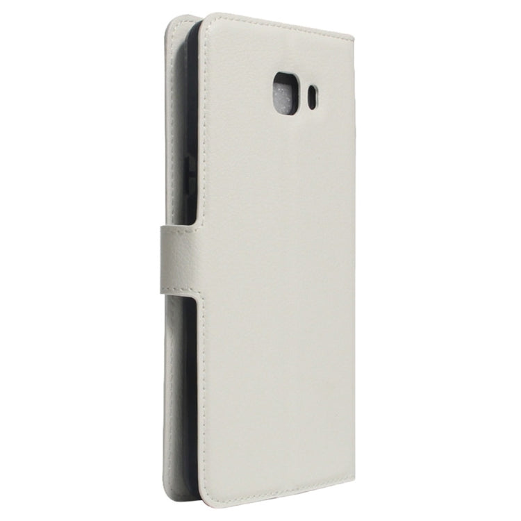 For Galaxy A7 (2017) Litchi Texture Horizontal Flip Leather Case with Holder & Card Slots & Wallet