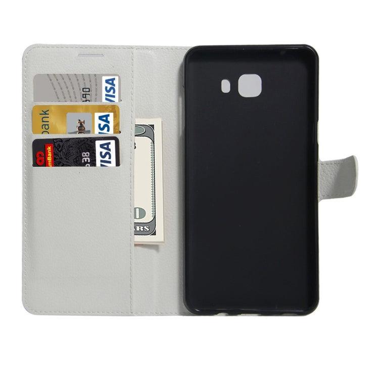 For Galaxy A7 (2017) Litchi Texture Horizontal Flip Leather Case with Holder & Card Slots & Wallet