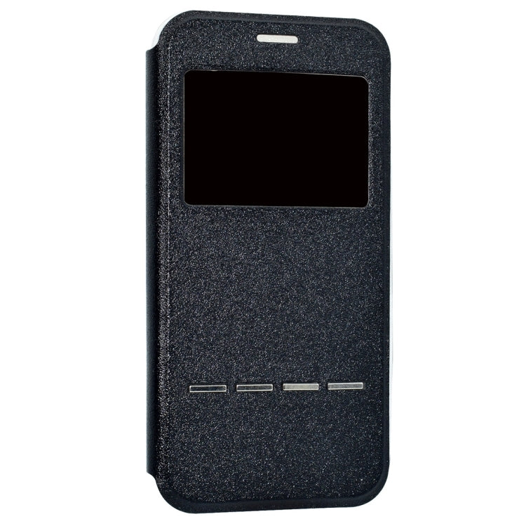 For Galaxy A5 (2017) / A520 Frosted Texture Horizontal Flip Leather Case with Call Display ID & Call Answer Window & Holder