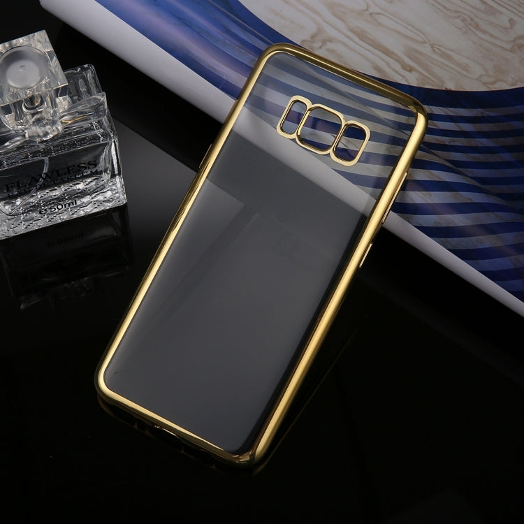 For Galaxy S8 Electroplating Frame Soft TPU Protective Case