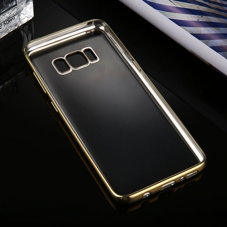 For Galaxy S8 Electroplating Frame Soft TPU Protective Case