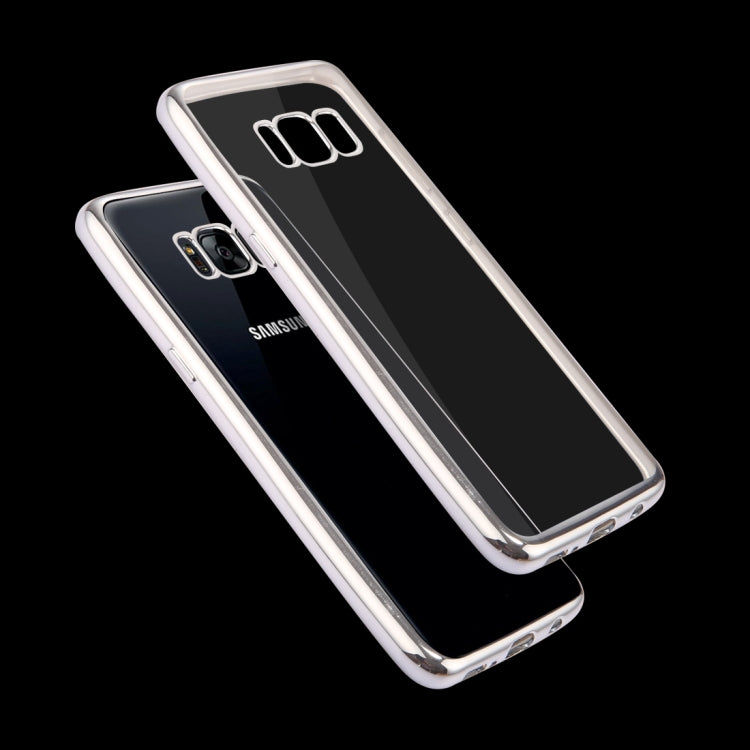 For Galaxy S8 Electroplating Frame Soft TPU Protective Case