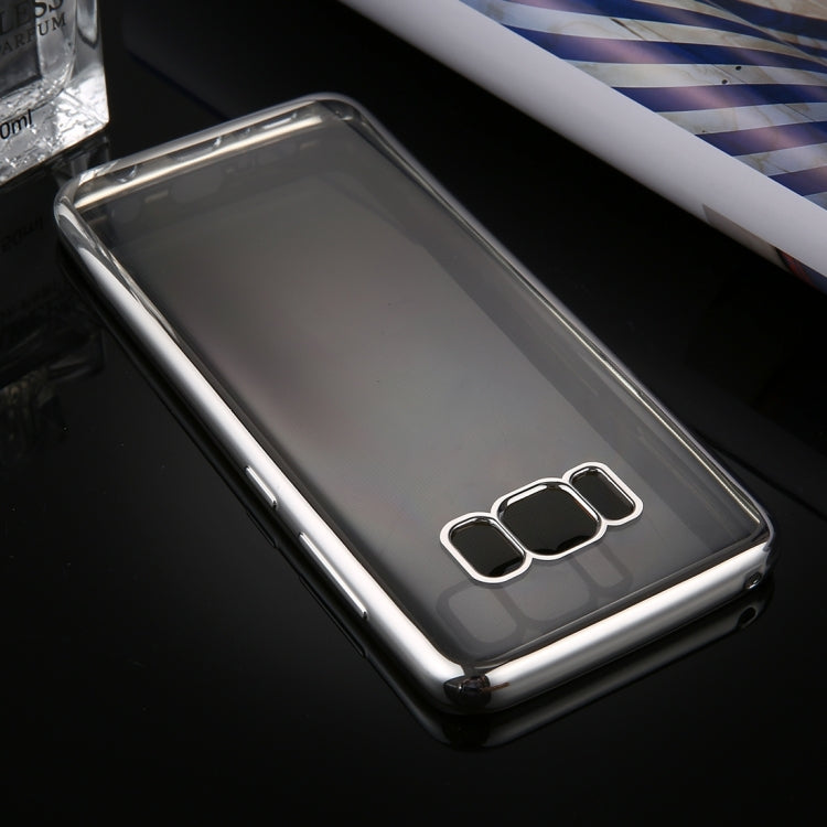 For Galaxy S8 Electroplating Frame Soft TPU Protective Case