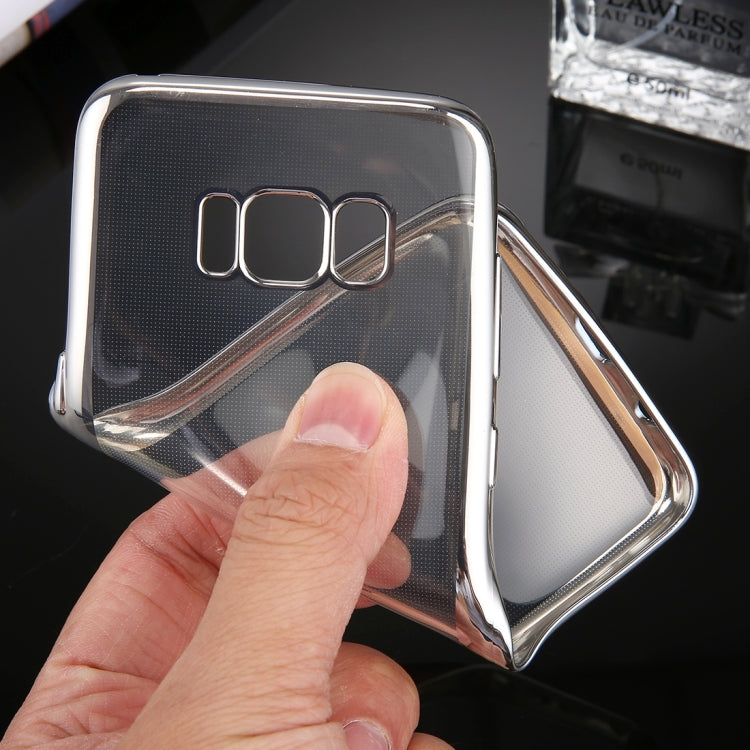 For Galaxy S8 Electroplating Frame Soft TPU Protective Case