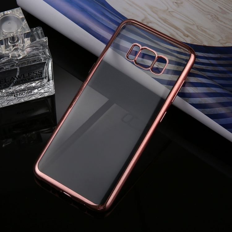 For Galaxy S8 + / G9550 Electroplating Frame Soft TPU Protective Case