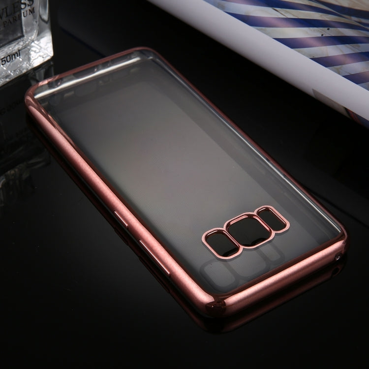 For Galaxy S8 + / G9550 Electroplating Frame Soft TPU Protective Case