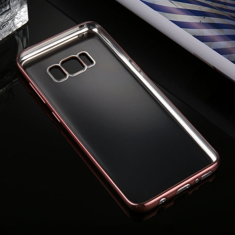 For Galaxy S8 + / G9550 Electroplating Frame Soft TPU Protective Case