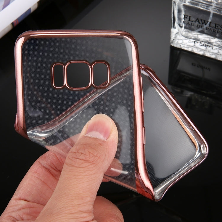 For Galaxy S8 + / G9550 Electroplating Frame Soft TPU Protective Case
