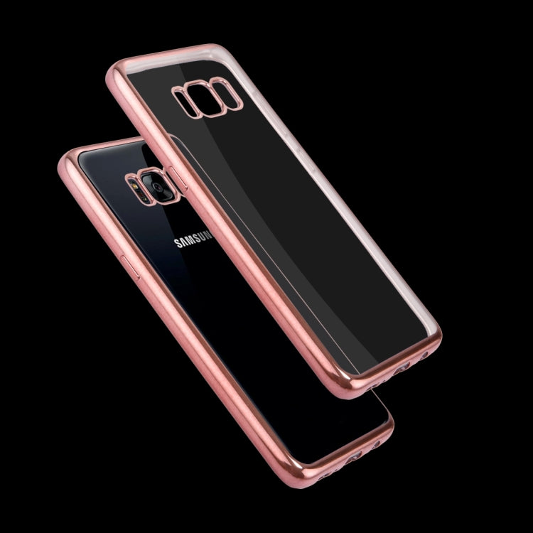 For Galaxy S8 + / G9550 Electroplating Frame Soft TPU Protective Case