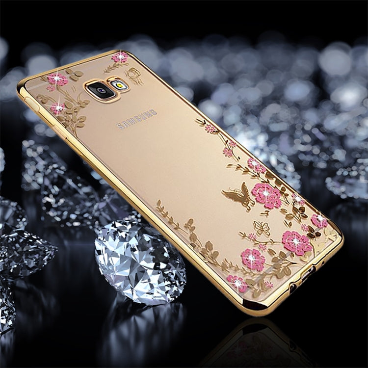 For Galaxy A5 (2017) / A520 Flowers Pattern Electroplating Soft TPU Protective Cover Case