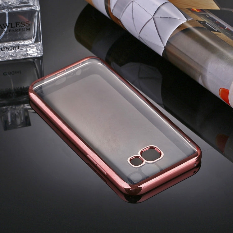 For Galaxy A5 (2017) / A520 Electroplating Frame Soft TPU Protective Case