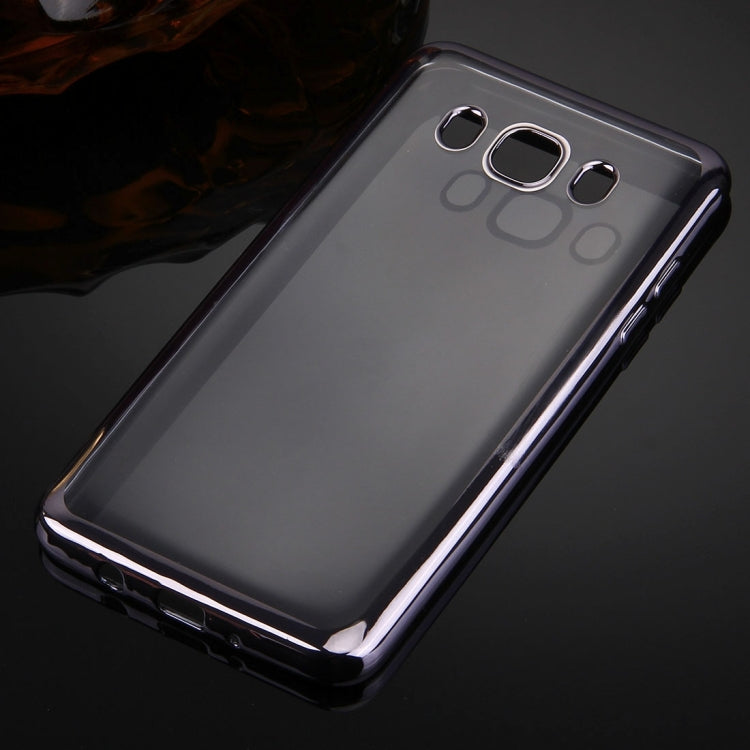 For Galaxy J5 (2016) / J510 Electroplating Transparent Soft TPU Protective Cover Case