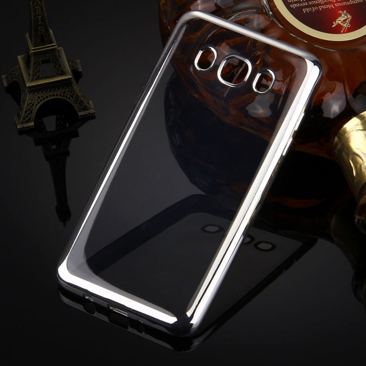 For Galaxy J5 (2016) / J510 Electroplating Transparent Soft TPU Protective Cover Case