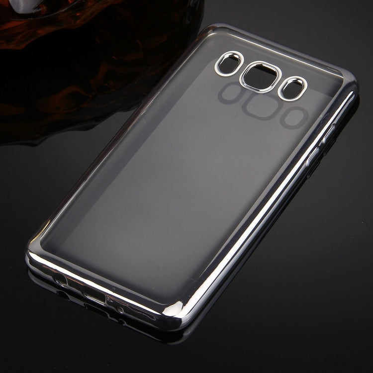 For Galaxy J5 (2016) / J510 Electroplating Transparent Soft TPU Protective Cover Case