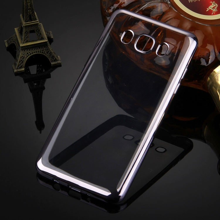 For Galaxy J7 (2016) / J710 Electroplating Transparent Soft TPU Protective Cover Case