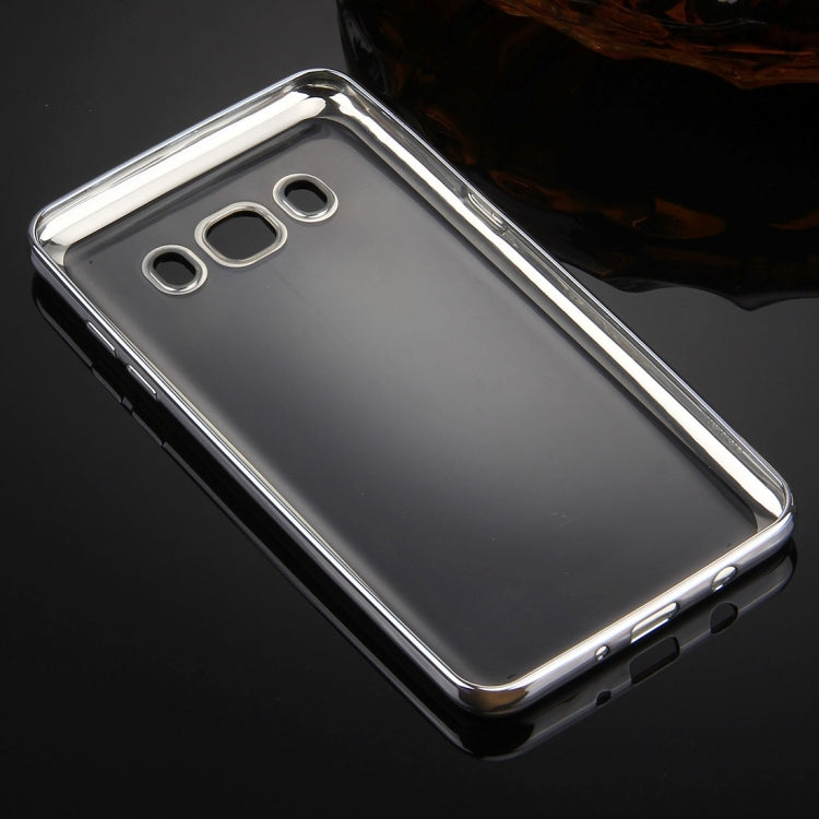 For Galaxy J7 (2016) / J710 Electroplating Transparent Soft TPU Protective Cover Case