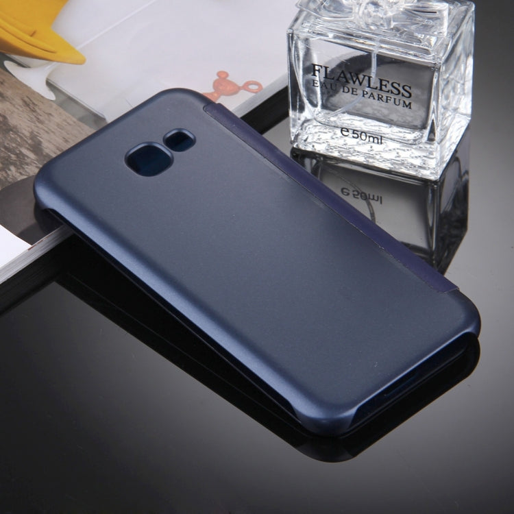 For Galaxy A7 (2017) / A720 High Transparency Horizontal Flip Leather Case with Sleep / Wake-up Function