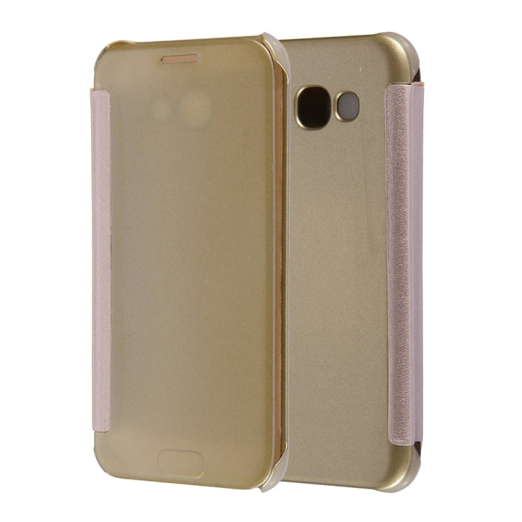 For Galaxy A7 (2017) / A720 High Transparency Horizontal Flip Leather Case with Sleep / Wake-up Function