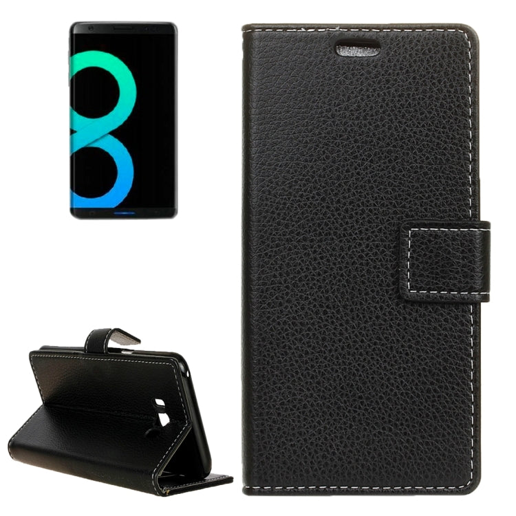 For Galaxy S8 Plus / G9550 Litchi Texture Horizontal Flip Leather Case with Holder & Card Slots & Wallet