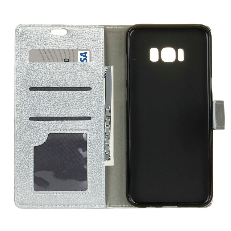 For Galaxy S8 Plus / G9550 Litchi Texture Horizontal Flip Leather Case with Holder & Card Slots & Wallet
