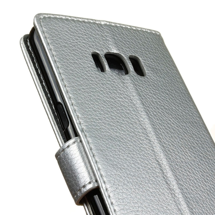 For Galaxy S8 Plus / G9550 Litchi Texture Horizontal Flip Leather Case with Holder & Card Slots & Wallet