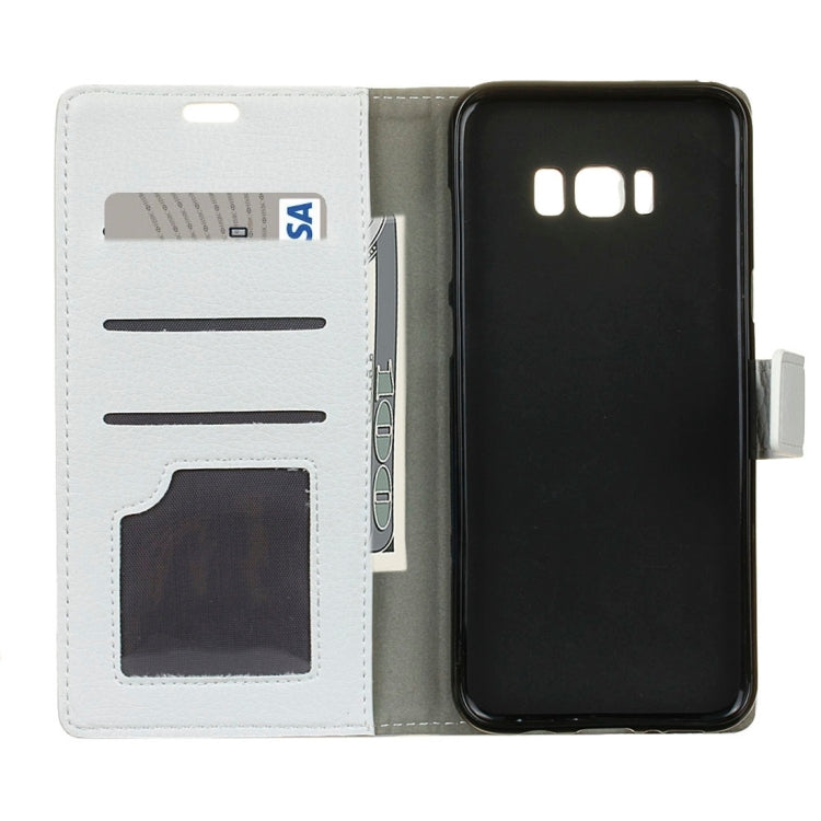 For Galaxy S8 Plus / G9550 Litchi Texture Horizontal Flip Leather Case with Holder & Card Slots & Wallet