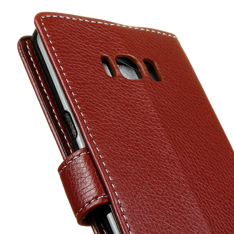 For Galaxy S8 Plus / G9550 Litchi Texture Horizontal Flip Leather Case with Holder & Card Slots & Wallet