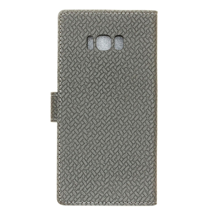 For Galaxy S8 + / G9550 Knit Texture Horizontal Flip Leather Case with Holder & Card Slots & Wallet & Photo Frame
