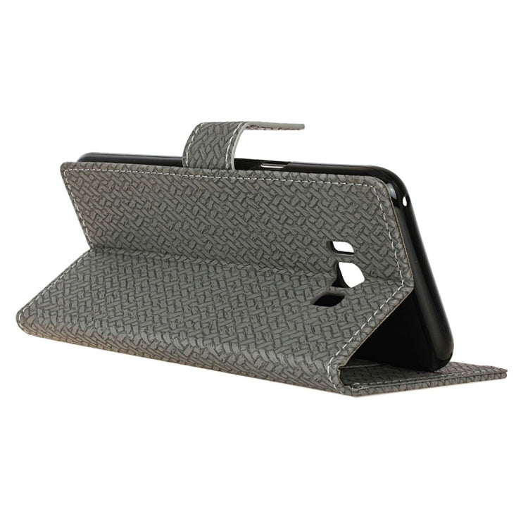 For Galaxy S8 + / G9550 Knit Texture Horizontal Flip Leather Case with Holder & Card Slots & Wallet & Photo Frame