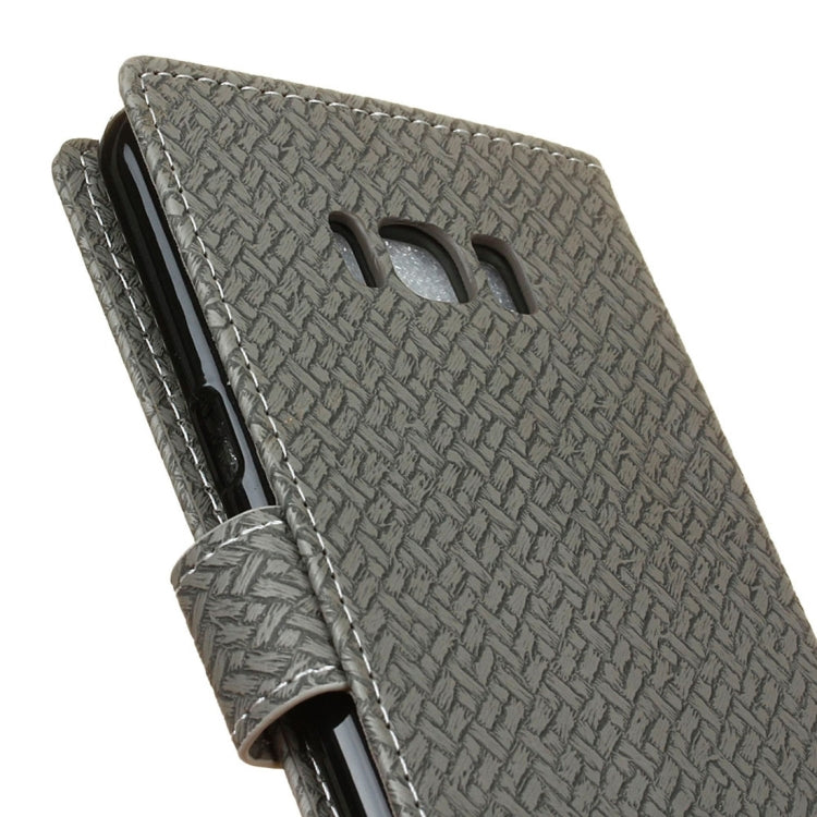 For Galaxy S8 + / G9550 Knit Texture Horizontal Flip Leather Case with Holder & Card Slots & Wallet & Photo Frame