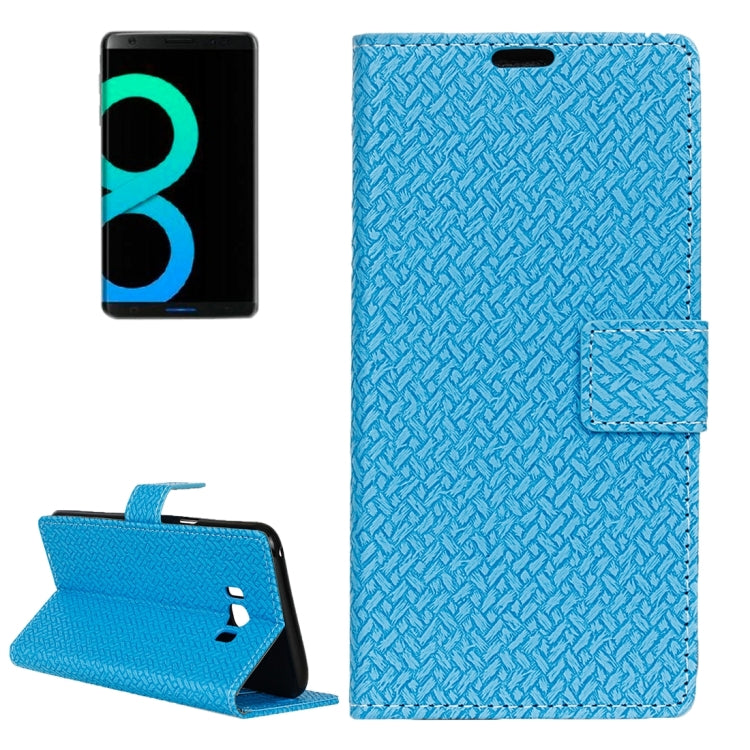 For Galaxy S8 + / G9550 Knit Texture Horizontal Flip Leather Case with Holder & Card Slots & Wallet & Photo Frame
