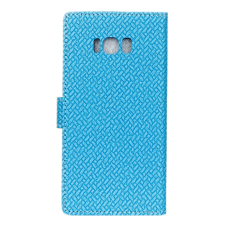 For Galaxy S8 + / G9550 Knit Texture Horizontal Flip Leather Case with Holder & Card Slots & Wallet & Photo Frame