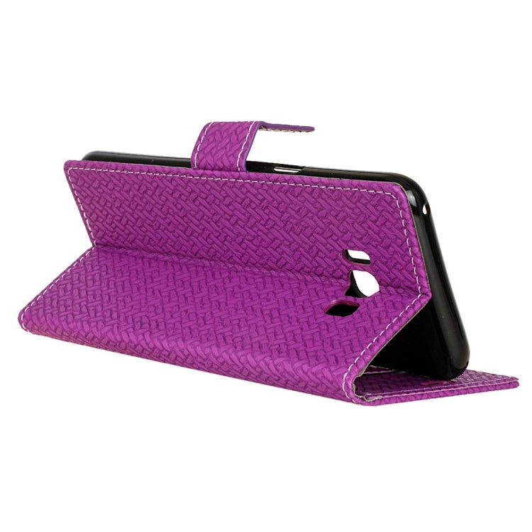 For Galaxy S8 + / G9550 Knit Texture Horizontal Flip Leather Case with Holder & Card Slots & Wallet & Photo Frame