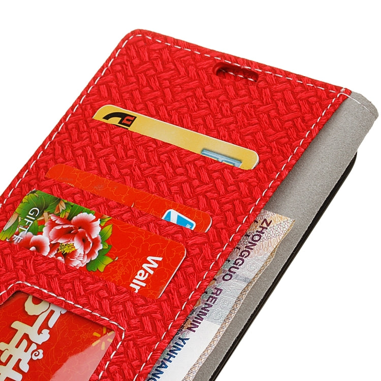 For Galaxy S8 + / G9550 Knit Texture Horizontal Flip Leather Case with Holder & Card Slots & Wallet & Photo Frame
