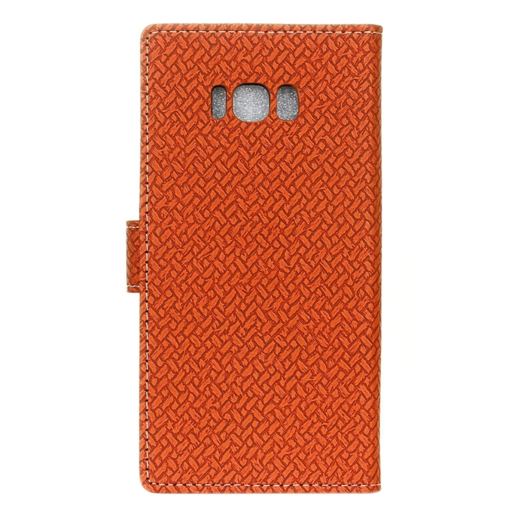For Galaxy S8 + / G9550 Knit Texture Horizontal Flip Leather Case with Holder & Card Slots & Wallet & Photo Frame