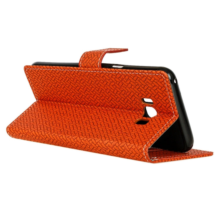 For Galaxy S8 + / G9550 Knit Texture Horizontal Flip Leather Case with Holder & Card Slots & Wallet & Photo Frame