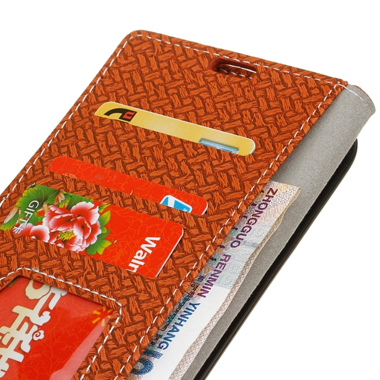 For Galaxy S8 + / G9550 Knit Texture Horizontal Flip Leather Case with Holder & Card Slots & Wallet & Photo Frame