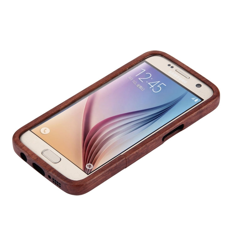 For Galaxy S7 / G930 Compass Pattern Separable Rosewood Protective Case(Brown)