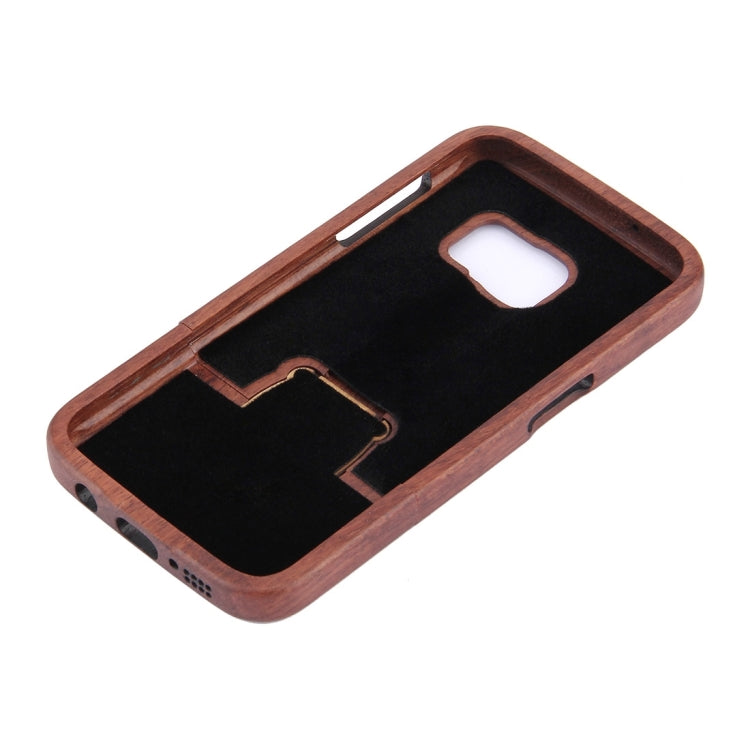 For Galaxy S7 / G930 Compass Pattern Separable Rosewood Protective Case(Brown)