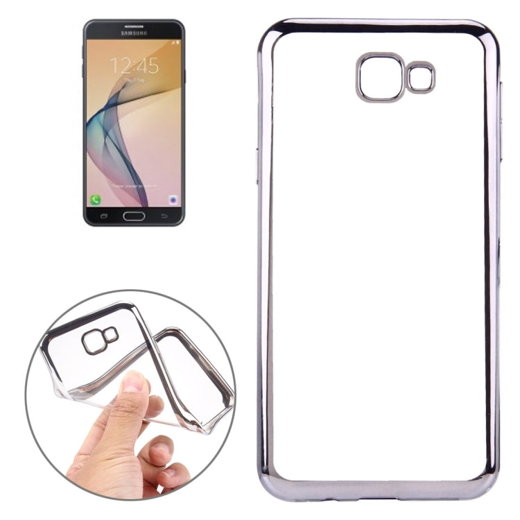 For Galaxy J7 Prime Electroplating Soft TPU Protective Cover Case