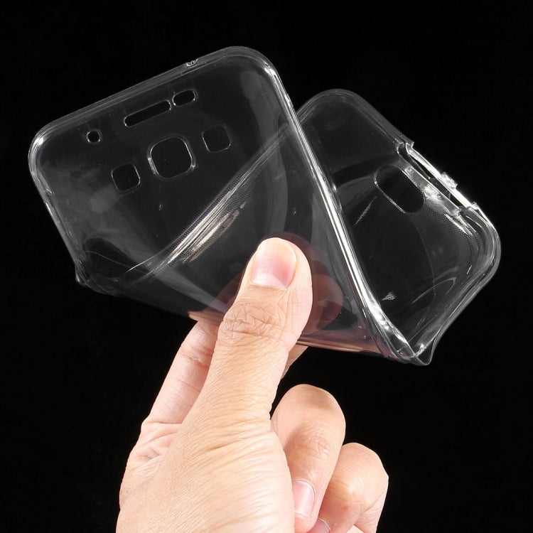 For Galaxy A8 / A800 0.75mm Double-sided Ultra-thin Transparent TPU Protective Case