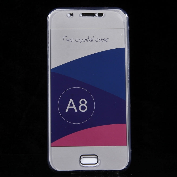 For Galaxy A8 / A800 0.75mm Double-sided Ultra-thin Transparent TPU Protective Case