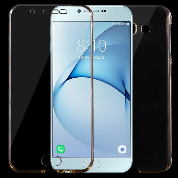 For Galaxy A8 / A800 0.75mm Double-sided Ultra-thin Transparent TPU Protective Case