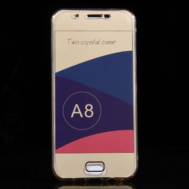 For Galaxy A8 / A800 0.75mm Double-sided Ultra-thin Transparent TPU Protective Case