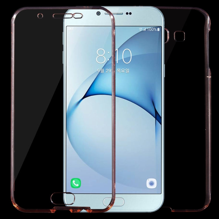For Galaxy A8 / A800 0.75mm Double-sided Ultra-thin Transparent TPU Protective Case